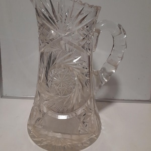 American Brilliant heirloom cut glass pitcher