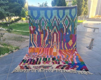 Handmade Wool Moroccan Berber Rug: Custom Boho Decor
