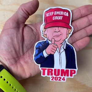 Donald Trump MAGA 2024 Sticker Decal President car Bumper Sticker Elections