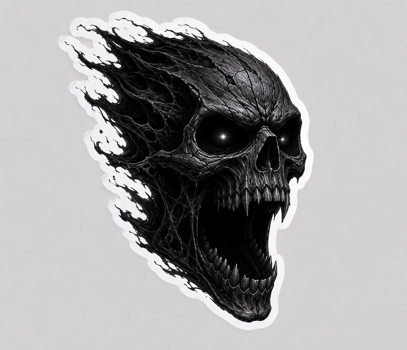 Death Skull Decal - Etsy