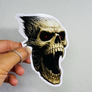 Skull Metal Motorcycle Bike Car Bumper Window Waterproof Sticker Decal