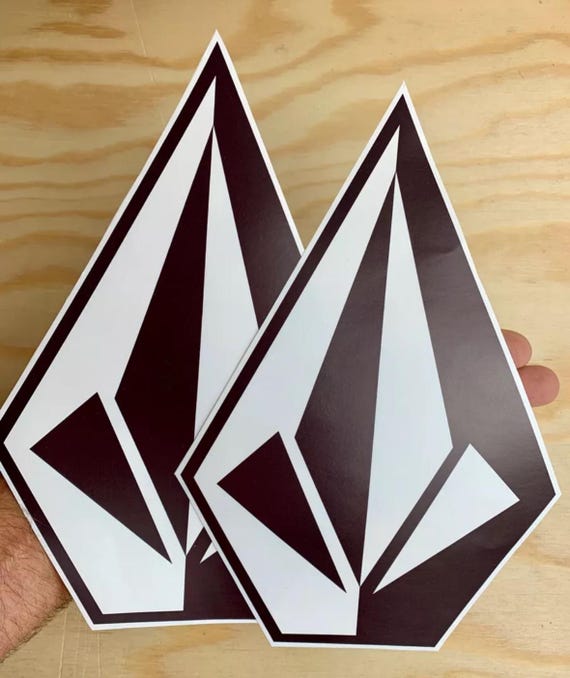 Volcom Stone 2 Stickers Set XL Skate Surf Snowboard Decal