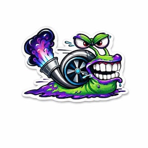 Car Turbo Slug Sticker JDM Racing Car Bumper Decal Street Race