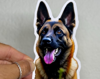 German Shepherd Sticker Decal K9 Dog Car Bumper Decal Window Waterproof