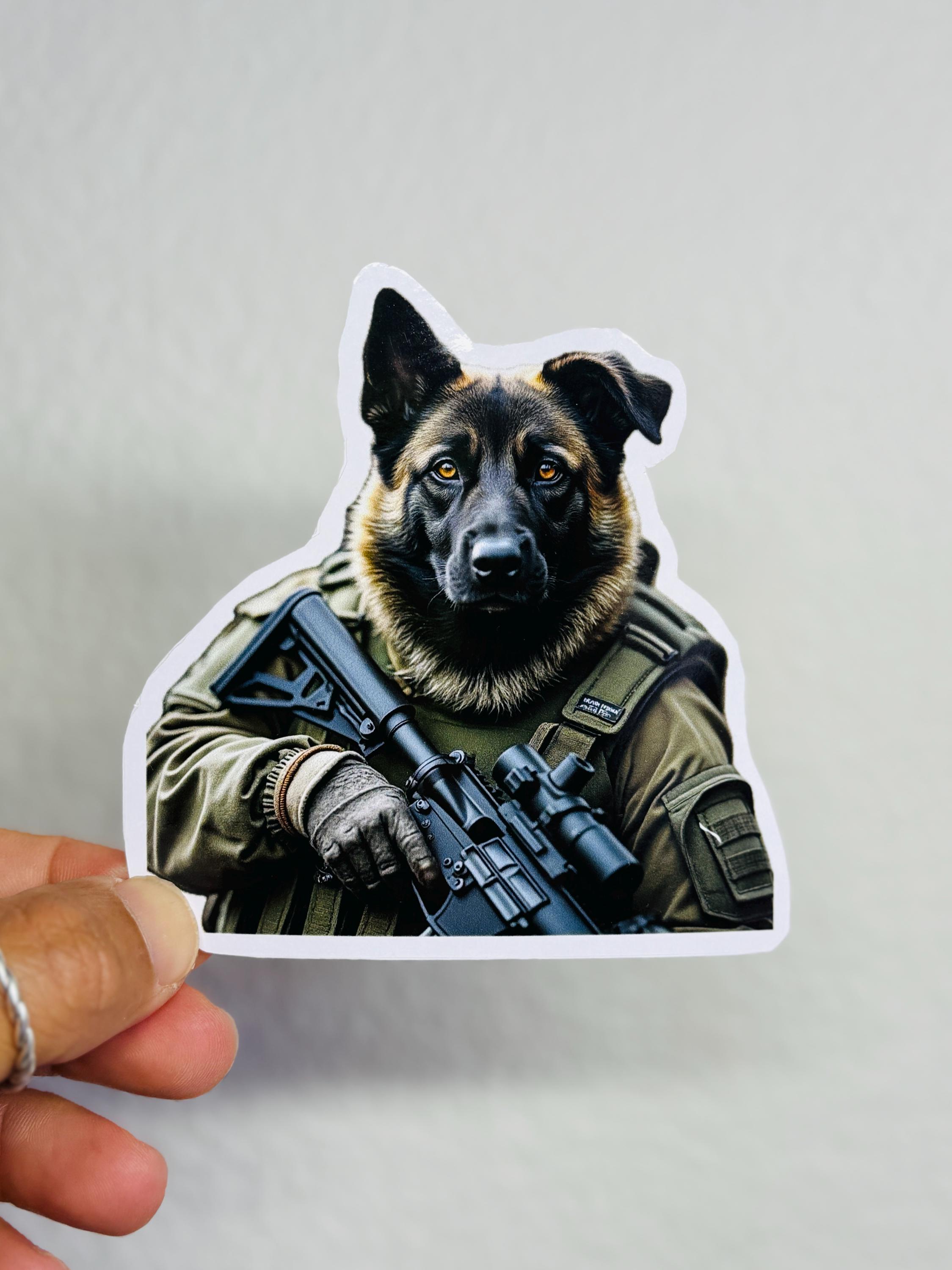 EZSTIK German Shepherd Dad 8 Inch Vinyl Sticker Decal - Car Window Laptop Bumper