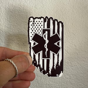 EMS EMT Paramedic Flag Medic American Flag Ambulance First Responders