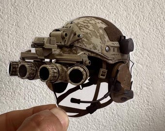 Tactical Skull Night Vision Helmet Decal Army Navy Sticker NVG