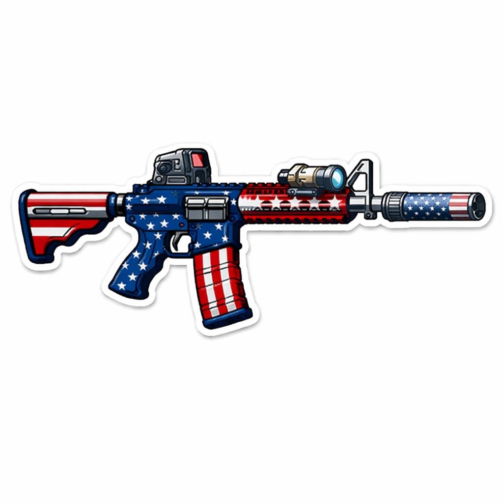 Us flag ar 15 decal - Etsy 日本