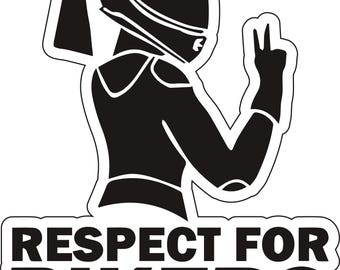 Respect For Bikers Motorcycle Sticker Decal Moto Life Respect For bikers