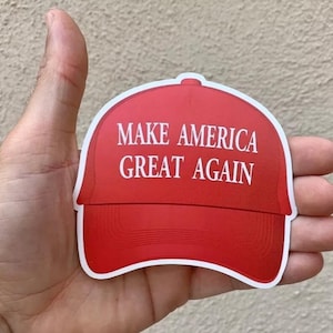 Donald Trump MAGA Hat Sticker Decal President car Bumper Sticker Elections
