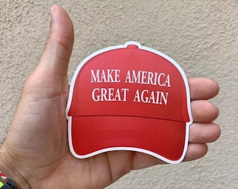 Donald Trump MAGA Hat Sticker Decal President car Bumper Sticker Elections