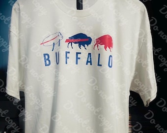 Buffalo Football Tshirt: Buffalo Trio