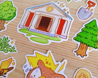 ACNH Museum Pack stickers!