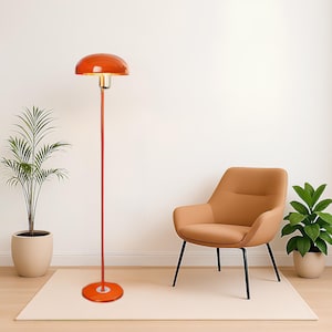 Modern Floor Lamp  – Retro Minimalist Bedroom Lighting with E27 Socket – Decorative Contemporary Light