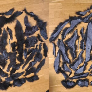 Scarti di vera pelliccia (volpe)