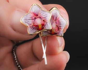 Pendientes Orquídea