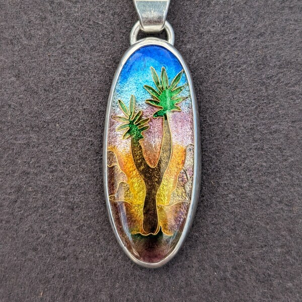 Glass Joshua Tree Necklace Etsy