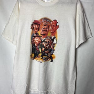 Vintage Jethro Tull T-Shirt 90s Rock Band Tee Caricature Graphic Shirt Rare Concert Tour Merch M funny t-shirt street wear