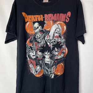 Vintage Death Remains Anime Graphic T-Shirt – Dragon Ball Z Horror Mashup Tee – Size M streetwear
