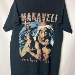 Vintage Makaveli 2Pac T-Shirt – The Don Killuminati 7 Day Theory Rap Tee, 90s Hip Hop Graphic Shirt old scool rap street wear