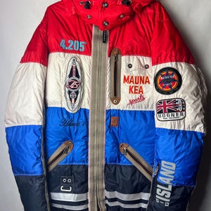 Vintage Bogner Mauna Kea Ski Jacket | 90s Color Block Puffer