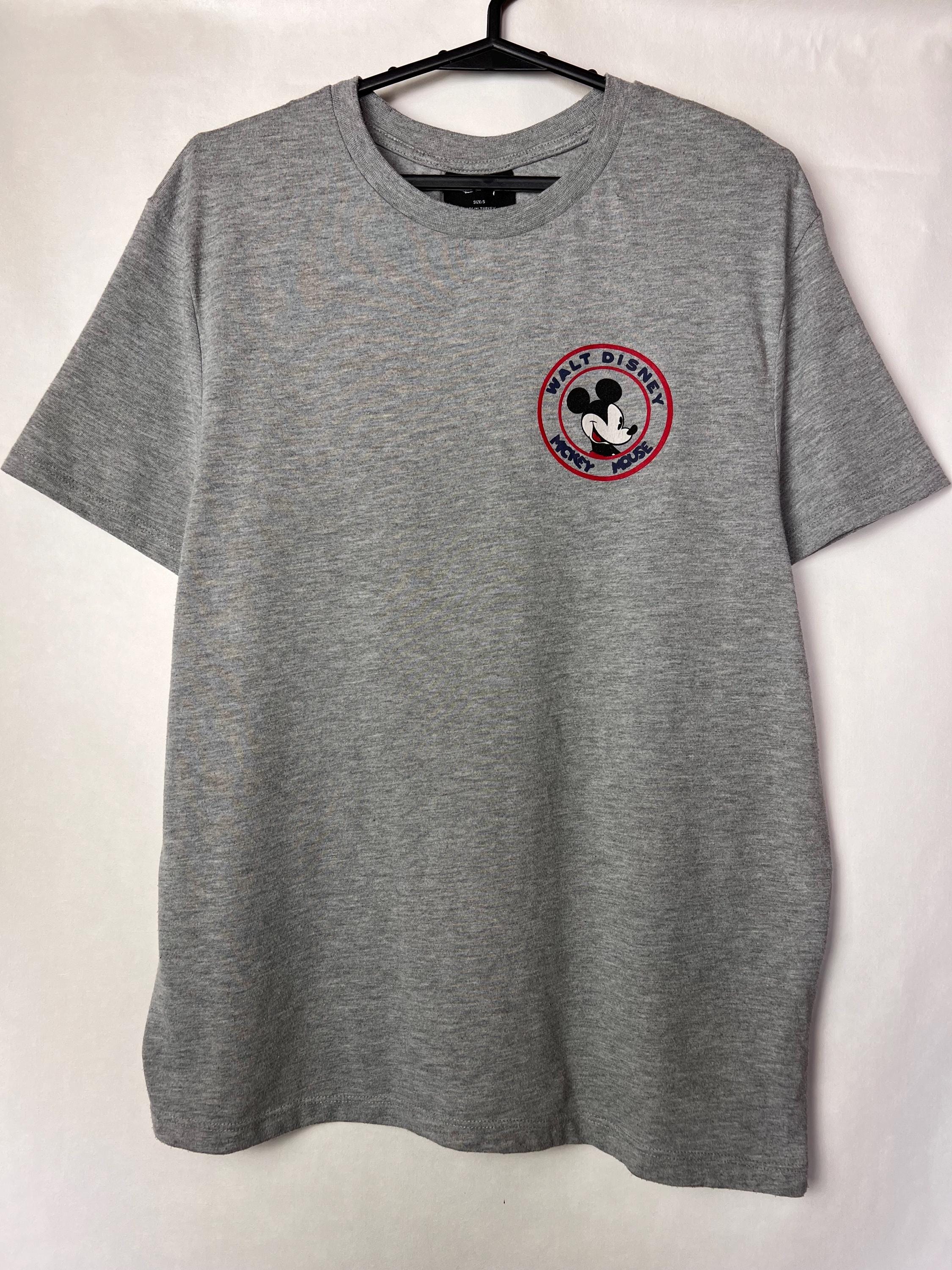 ヴィンテージスタイル ミッキーマウス グレー Tシャツ | ウォルト 