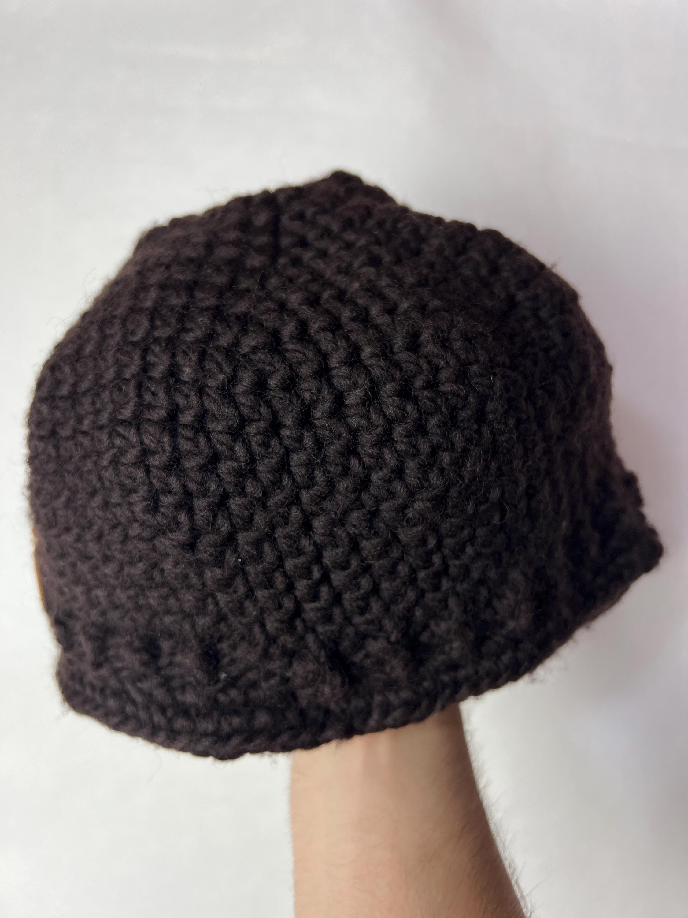 希少✨Vivienne Westwood帽子　黒サマーニット　メッシュクロッシェ Vivienne Westwood Crochet Visor Beanie – Black Knit Cap With
