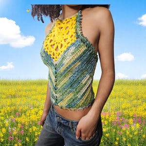 Crop Top, Halter Top, Festival Crop Top, Women Crop top, Bohemian Top
