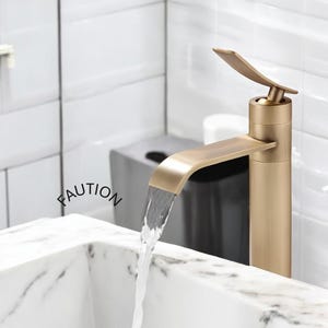 Antique Bronze Bathroom Faucet: Hot & Cold Brass Sink Faucet