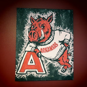 Vintage Razorback Painting
