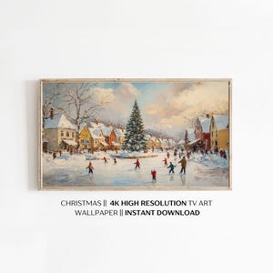 Frame TV Art | Christmas Spirit | Vintage Digital Wallpaper for Samsung Frame TV - Holiday Decor Digital Download