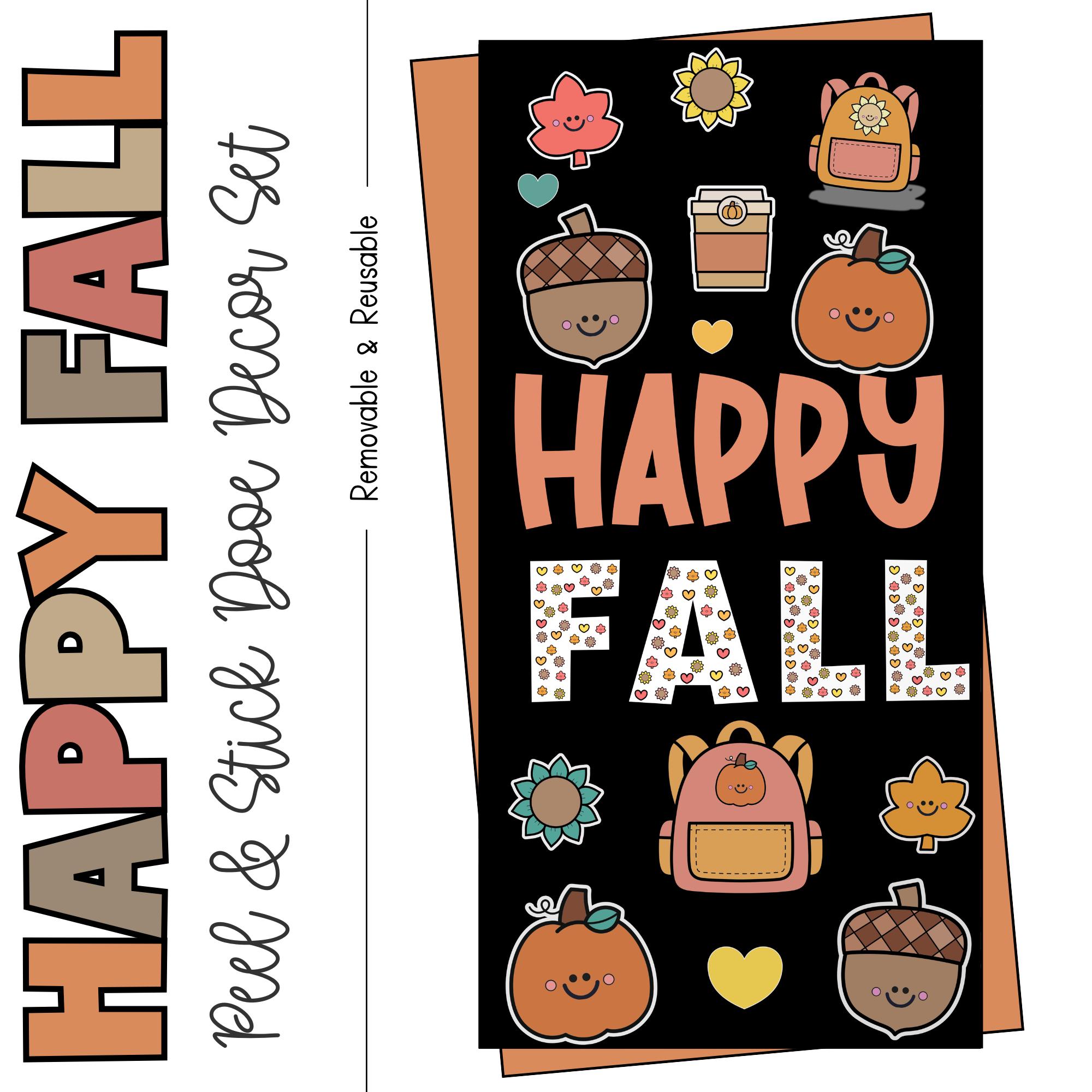 Fall Classroom Decals - Removable, Repositionable and Reusable Woven ...