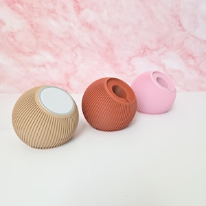 Modern Ribbed Phone Stand Or Holder Compatible with New MagSafe Version, 25+ colors