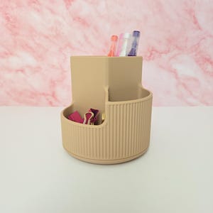 Modern Desk Organizer with Compartments, 25+ colors