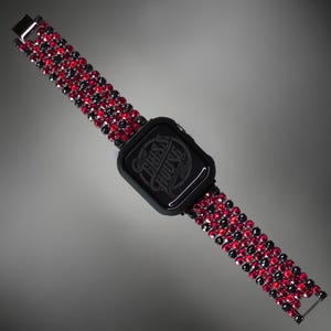 Sparkly Austrian Crystal Watch Band – Stainless Steel Bling Strap for Apple & Samsung Watches – Luxury Gift for Her