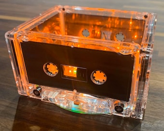 1 Tier Cassette Centerpiece, of Organisator, 1990&#39;s en 1980&#39;s unieke geschenken, muziek decor, vintage mixtape centerpieces, muziekliefhebbers kunst