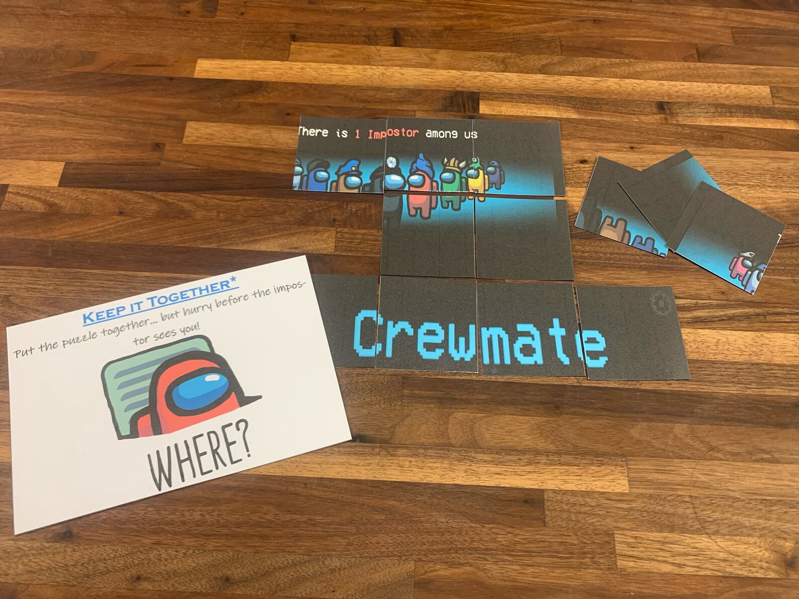 PDF Printable Among Us DIY Party with 17 tasks. Impostor Game Etsy