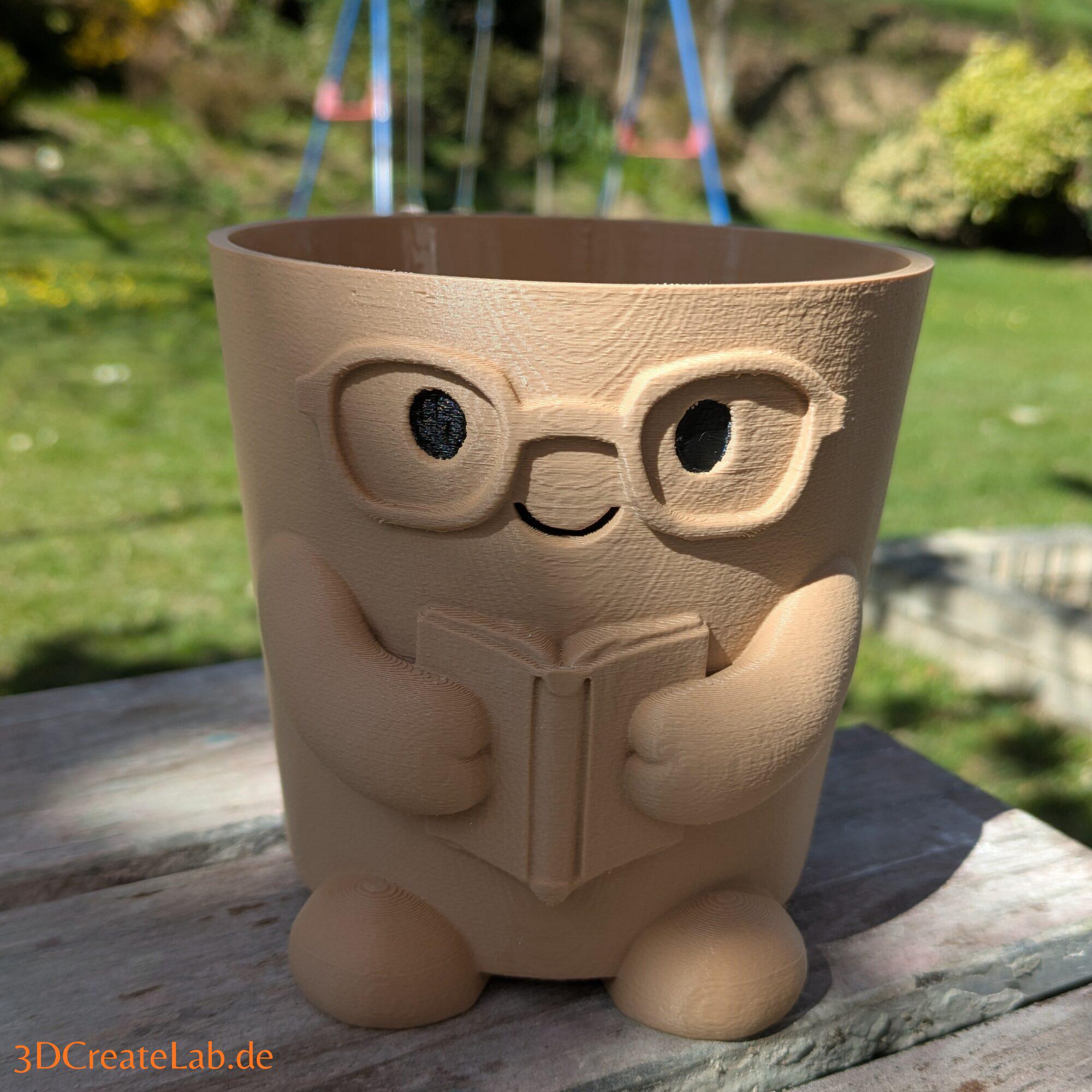 Glasses face pots