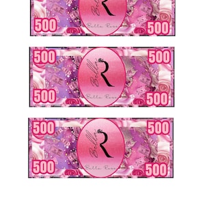 Instant Download Place Holder Bill/ Cash Replacement 500s, 1000s, 5000s