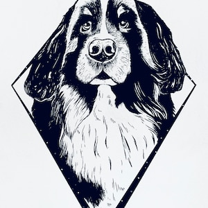 Custom Inked Pet Portrait, Custom Dog Portrait, Custom Cat Portrait, Pet Illustration, Pet Art Print