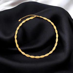18K plated gold necklace waterproof -hypoallergenic