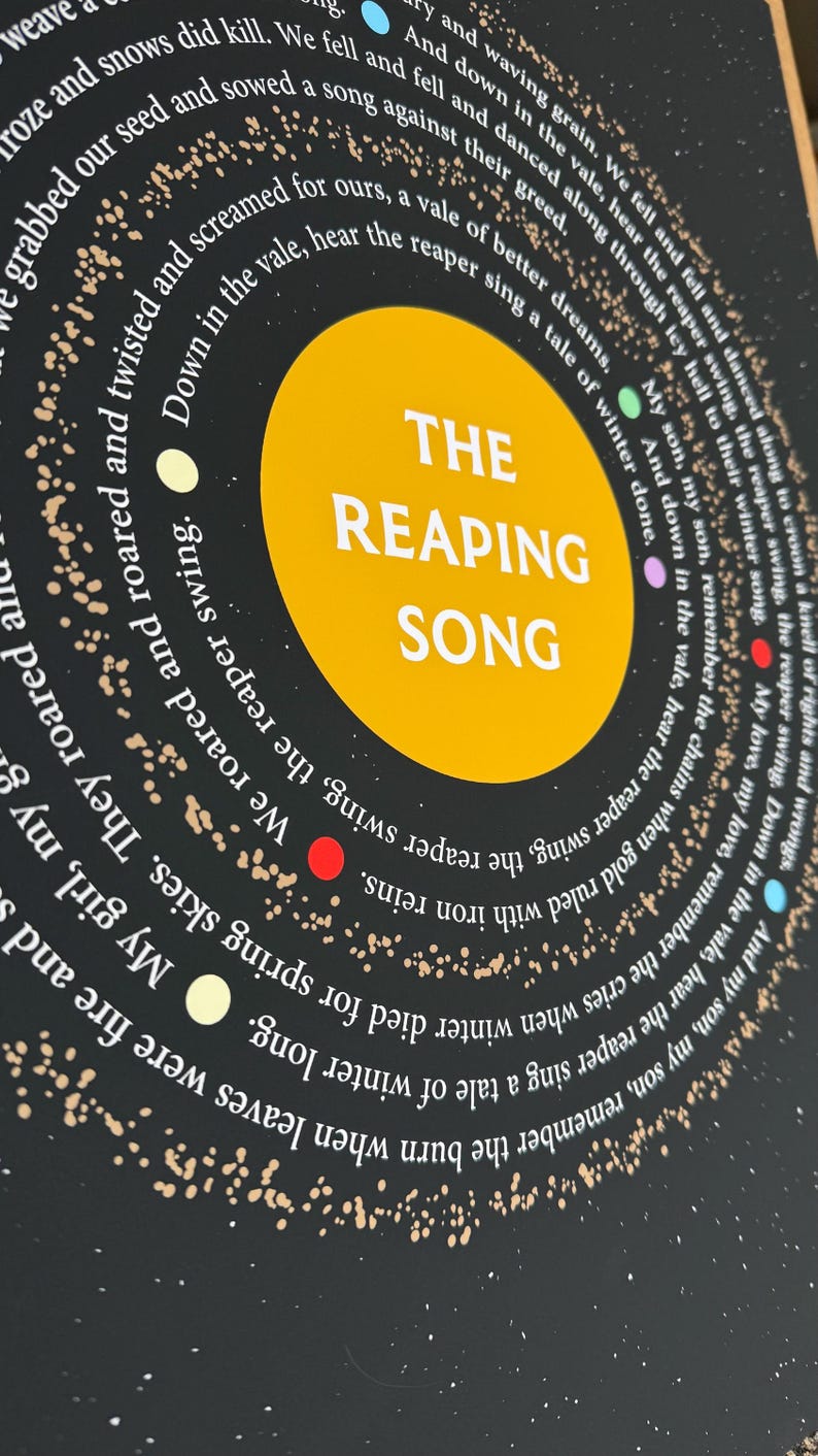 The Reaping Song, Red Rising Merch, Giclée Print, Various Sizes - Etsy