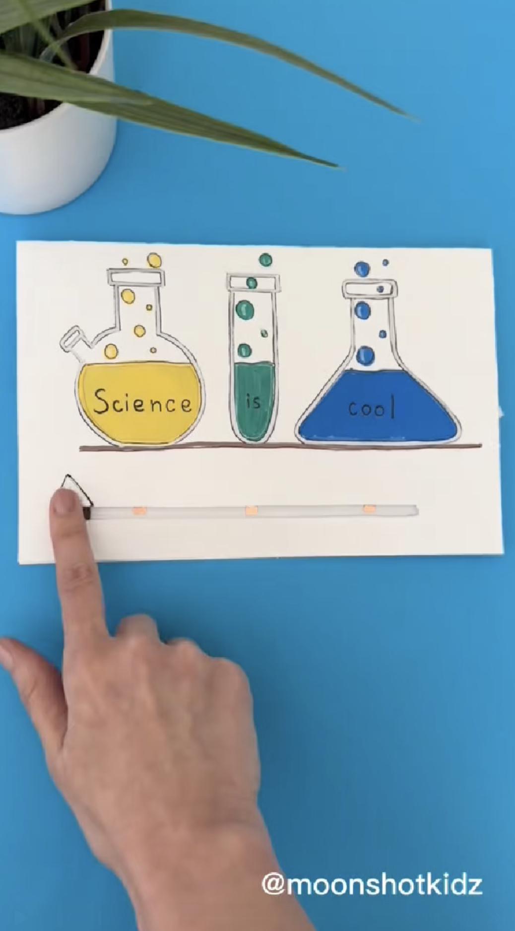 Science Card Board Design Interactive Science Card Template: DIY Paper Electronics STEM Project ...
