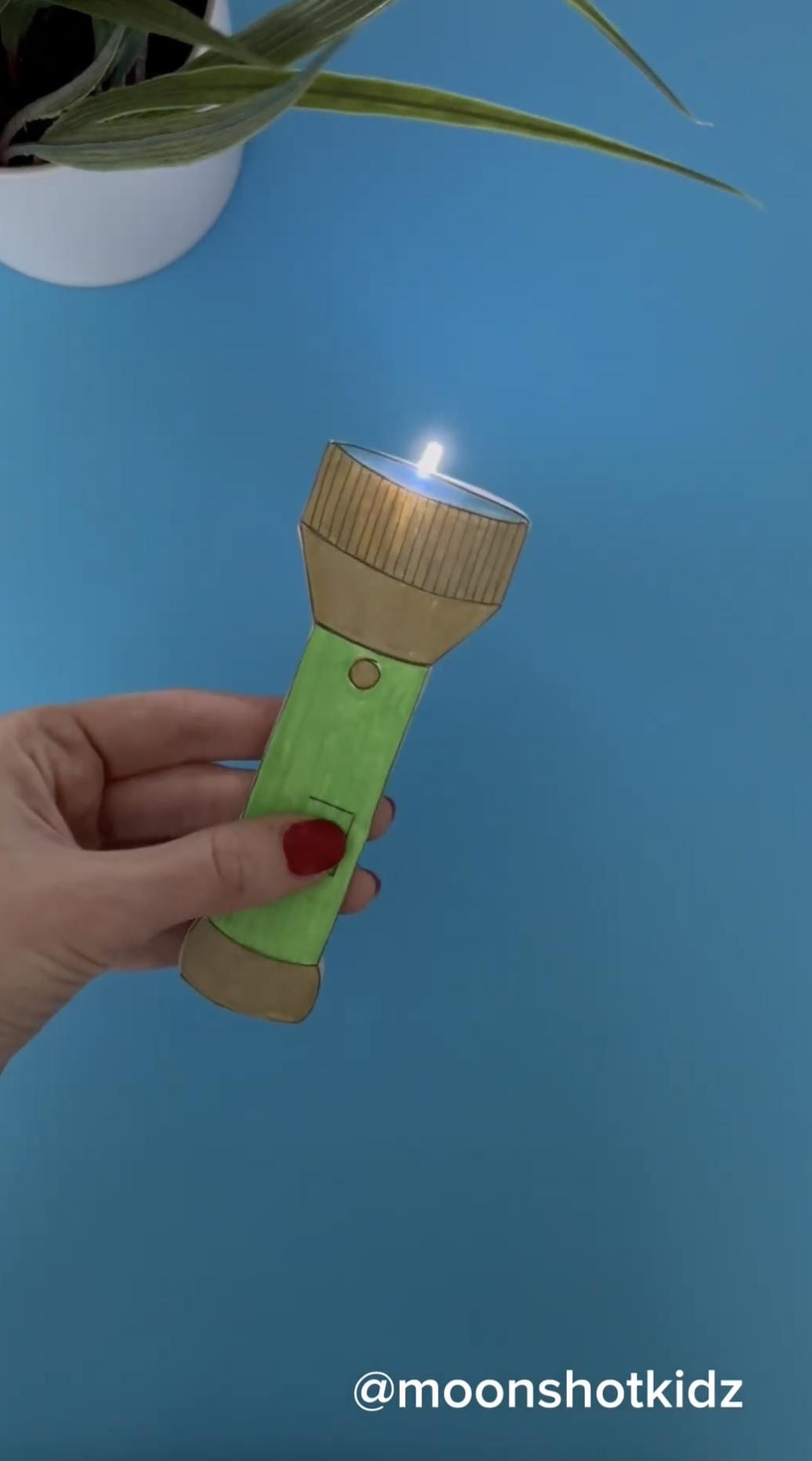 Paper Flashlight Template & Instructions, Interactive Card STEAM DIY ...