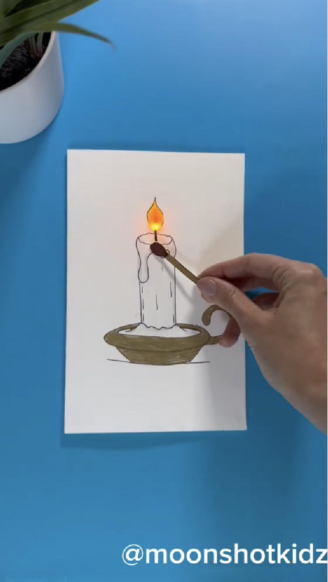 Candle Copy Project Interactive Candle Card Template, Paper Electronics STEAM Project ...