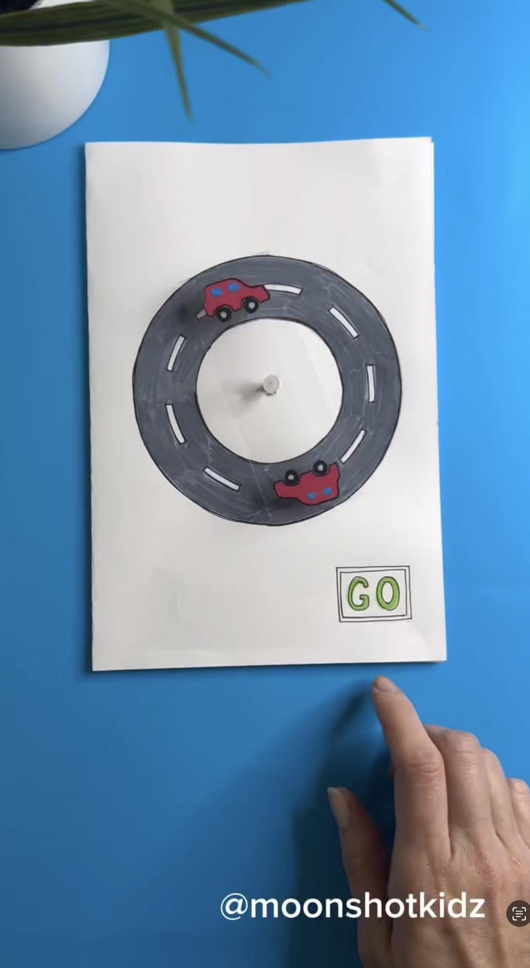 Moonshotkidz "race Track" Template &amp; Instructions for Interactive Card Paper Electronics Easy ...