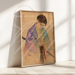 Levi Ackerman Art Print · Attack on Titan Poster · Japanischer Ukiyo-e Stil · Gelassene Kriegerszene · Vintage Anime Artwork · AOT Levi