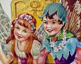 妖精の女王と王のイラスト - オリジナルイラストアート