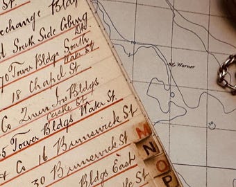 Titanic Era Address Book - International Shipping Business, Historical Document - Genuine Piece of History