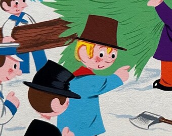 England's 1966 FIFA Football World Cup Mascot Designer Created These Camberwick Green Illustrations